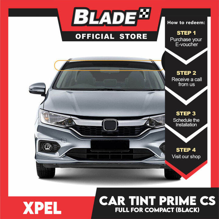Xpel Car Tint Prime CS Full Visor for Compact with free Installation