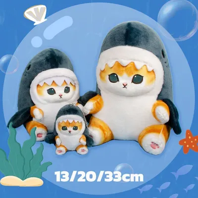 【Yohei】รูปแมวฉลามน่ารัก  ตุ๊กตาฉลาม ตุ๊กตาผ้า  ของเล่นสําหรับเด็ก น่ารักมาก