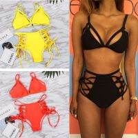 hotx 【cw】 Bandage set Swimwear 2018 Swimsuit Bikinis Waiste Bathing Biquini Maillot De Bain