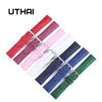 UTHAI Z11 Jam Tangan Baru Gelang Sabuk Jam Tangan Wanita Tali Jam Tangan Kulit Asli 10-24Mm Tali Jam Tangan Multiwarna