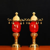 เชิงเทียนกระบวนการใหม่ผู้ถือเทียนงานฝีมือไต้หวัน Yutang หัวใจสีแดงญี่ปุ่นโคมไฟพระคัมภีร์สปอตไลท์พระเจ้าโคมไฟ Lampu Buddha Lampu Buddha พระพุทธรูปทิเบตเนปาล