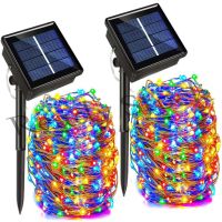 【hot sale】 ✁☏♧ B28 300Led Lampu Raya LED Solar Light Twinkle Starry String Copper Wire Light 8 Modes LED Light Strip Fairy DIY Outdoor Waterproof Festive