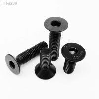 10/100pc DIN7991 M2 M2.5 M3 M4 Black 304 Stainless Steel Hexagon Hex Socket Flat Countersunk Allen Head Screw Bolt Length 3-40mm