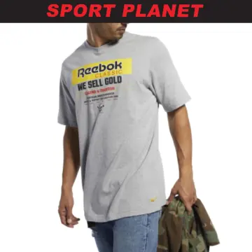 reebok classic t shirts mens gold