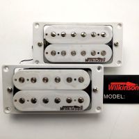 ทำในเกาหลีวิลคินสัน WHH(N + B) ชุด Humbucker Pickup สีขาว (N + B) WVSM กีตาร์ Pickup