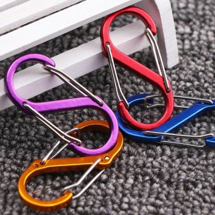 5pcs-s-carabiner-metal-s-clips-dual-spring-wire-gate-locking-snap-hooks-keychain-buckle-for-outdoor-camping-tools-random-color