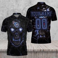 2023 NEW STYLE-Lava Skull Tennessee.Tita&amp;lt;wbr&amp;gt;ns Custom Name Premium Polo Shirt For Men Size S-5XL(FREE CUSTOM NAME LOGO)