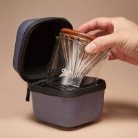 Portable V60 Coffee Set Outdoor Hand Drip Coffee Accessories Filter Glass Cup Kit Trip Camping Office Pour-over Caf Tools Dymore