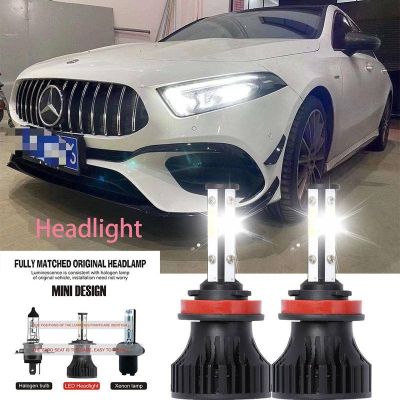 หลอดไฟหน้ารถยนต์ LED LY 4000lm 6000k สีขาว สําหรับ Mercedes-Benz A-CLASS(W177) 2018-2023 รับประกัน 10 เดือน