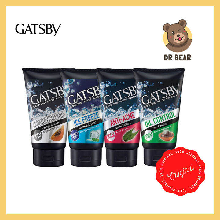 Gatsby Men Face Wash/Facial Wash 100g (Expiry 2024) Lazada
