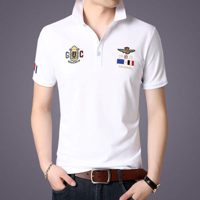 Men Polo Shirt Summer T-shirt Fashion Embroidery Polo Shirt Men Short T-sleeve Shirt