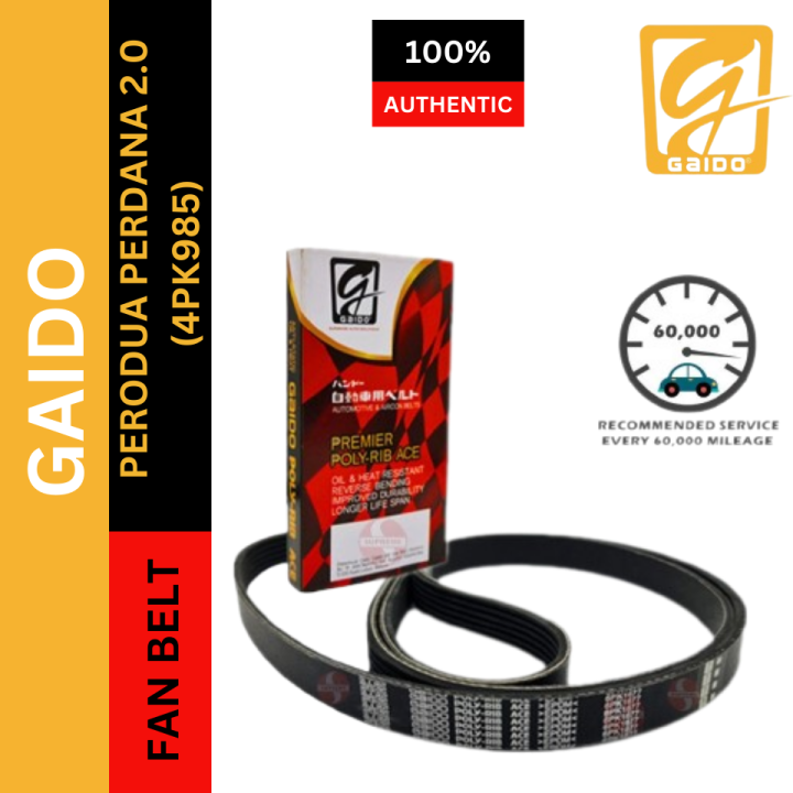 Gaido Fan Belt PROTON PERDANA 2.0 Air Cond Alternator Power Steering