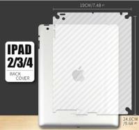 ฟิล์มกันรอยหลังเครื่อง ลายเคฟล่าไอแพด 2 / 3 / 4 Anti-fingerprint Fiber Back Screen Protector Film For iPad 2 / 3 / 4 (9.7 )