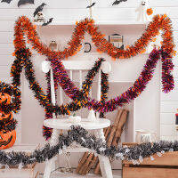 Spooky Party Supplies Colorful Stripes Decorations Ghost Festival Props Halloween Decorations Skull Head Decor