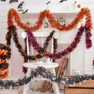 Woolen Stripes Props Spooky Party Supplies Laser Pumpkin Pendant Halloween Decorations Ghost Festival Props