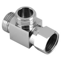 [HOT DUlQWBVNN 560] LJL ทองเหลือง3 Way Water Diverter Adapter ติดตั้งได้อย่างรวดเร็วห้องอาบน้ำฝักบัว Bidet Angle Replacement Valve Connector