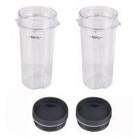 Single Cups with Lid , Replacement Parts Compatible for Nutri Ninja BL660 BL770 BL740 BL810 BL830 Professional Blender