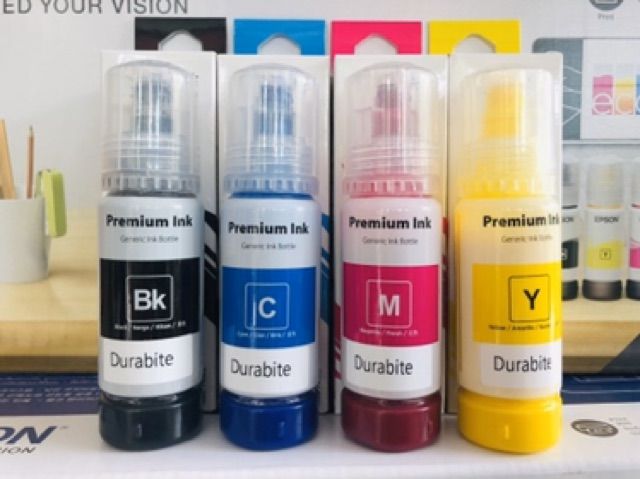 หมึก-epson-กันน้ำ-durabrite-pigment-รุ่น-l1110-l3100-l3101-l3110-l3150-l5190-l4150-l4160-l6160-l6170-l6190แบบมีกล่อง