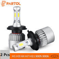 H7 H11 H1 72W LED 9005 9006 H3 9012 5202 cob 6500K 12V 24V