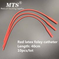 【YD】 10pcs Disposable Silicon-coated red latex foley catheter medical surgery and training supplies