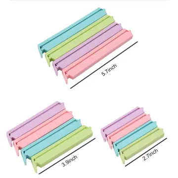 Pack of 12 chip bag clips, food clips for bags, colour bags clips