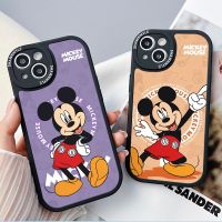 เคสโทรศัพท์ซิลิโคน TPU แบบนิ่ม ลายการ์ตูนมิกกี้ เมาส์ สําหรับ iPhone 14 13 12 11 Pro XS Max XR X 7 8 Plus St P068