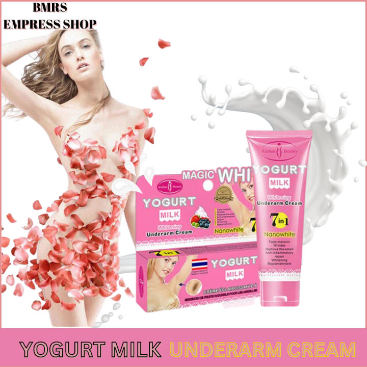 100 VERY EFFECTIVE Yogurt Milk Whitening Underarm Cream for Dark