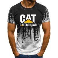 summer cat caterpillar print T-shirt human head 3d printing T-shirt black Polyes fashion casual short-sleeved T-shirt