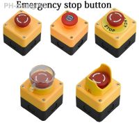 NEW DIY 1P 5A Elevator Power Start Push Button Switch Control Box Emergency Stop IP65 Waterproof Indicator Light Yellow