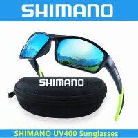 HOT★ใหม่ UV400แว่นกันแดด Shimano สำหรับผู้ชายและผู้หญิงกล่องผ้าสำหรับปั่นจักรยานตกปลาขับรถล่าสัตว์ได้