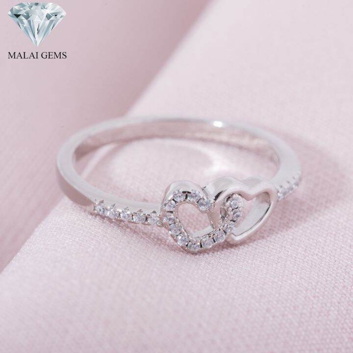 malai-gems-แหวนเพชร-เงินแท้-925-เคลือบทองคำขาว-ประดับเพชรสวิส-cz-รุ่น-291-rk0015-แถมกล่อง-แหวนเงินแท้-แหวนเงิน-แหวน