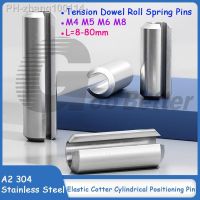 304(A2) Stainless Steel Elastic Cotter Cylindrical Positioning Pin Tension Dowel Roll Spring Pins M4 M5 M6 M8