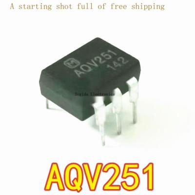 10Pcs Plug-In-Line Optocoupler AQV251 AQV251A AQV251G DIP-6 Panasonic Solid State Relay