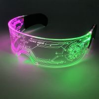 New Party Glasses Luminous Colorful LED Glasses Lighting Up Nightclub DJ Bar Music Dance Party Young Man Children Birthday Gift