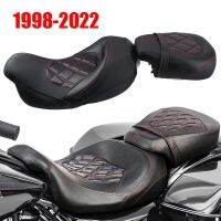 Bantal Kursi 2ที่นั่งสำหรับคนขับมอเตอร์ไซค์สำหรับ Harley Touring Street Glide Road King คลาสสิกพิเศษ1998-2022