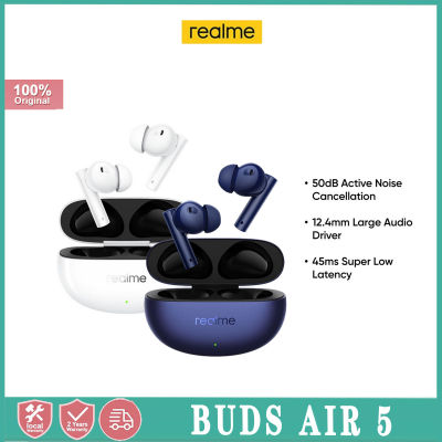Realme Buds Air 5 l  4000Hz อัลตร้าไวไม่มีเสียงรบกวน L Google คู่อย่างรวดเร็ว