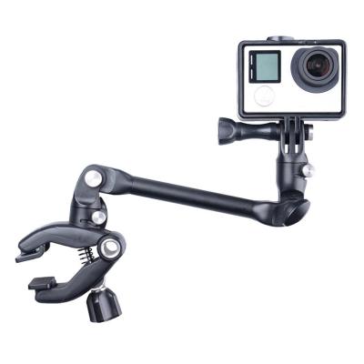 【support】 xbcnga 360อุปกรณ์เสริมสำหรับคลิปเพลงหมุนปรับแยมกลองกีตาร์ตัวยึดสำหรับ Gopro/xiaoyi/sjcam/ ขาตั้งกล้อง AEE