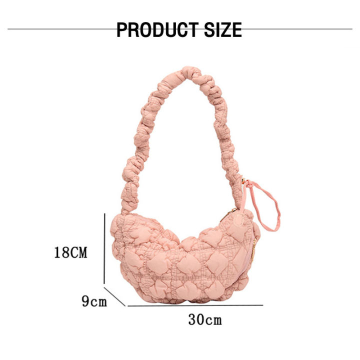 plover-จัดส่งฟรี-สินค้าพร้อมส่ง-carlyn-กระเป๋า-soft-bag-female-casual-lightweight-กระเป๋าโฮโบ-กระเป๋าทรงก้อนเมฆ-แนวเกาหลี-ที่ห้อยกระเป๋า-แถมฟรี83006