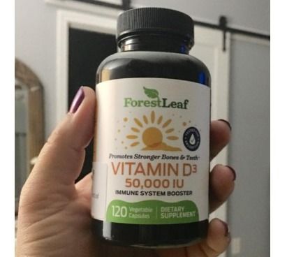 วิตามินดี-3-vitamin-d3-50-000-iu-weekly-supplement-120-vegetable-capsules-forestleaf-วิตามินดี-vitamind-3