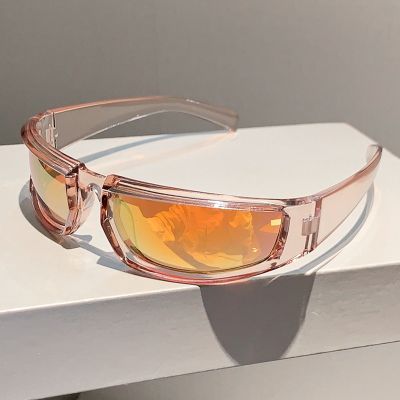 KAMMPT Kacamata Hitam Punk Baru Di Y2k Kacamata Surya Kacamata Hitam Pria Wanita Trendi Luar Ruangan Kacamata Hitam Bersepeda Populer