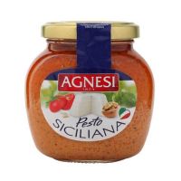 อย่างฟิน? Agnesi Sicilian Pesto Sauce 185g ซอส พาสต้าซอส แอคเนซี ซอสมะเขือเทศ วอลนัท และชีส?