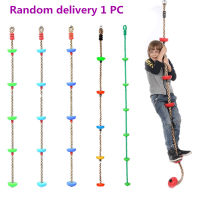 Jungle Gym Climbing Rope with Platforms and Disc Swing Seat Fitness Swing Set Kids Birthday Gift Toy Garden Outdoor Playground