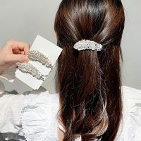 【YF】 Women Girls Feather Fan Side Clip Duckbill Bangs Alloy Ornament Hair Clips Barrettes Hairpins Accessories