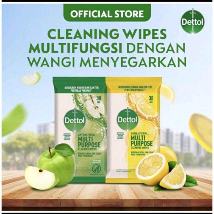 DETTOL Antibacterial Multi Purpose Cleaning Wipes Lazada Indonesia