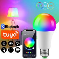 [HOT QQZIWWUJJWG 104] สมาร์ท E27 LED RGB RGBW RGBWW Magic หลอดไฟ5W 10W 15W 110V 220V LED Spotlight IR Remote หรือ Bluetooth 4.0 APP Control