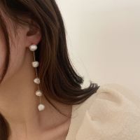 [COD] tassel earrings 2020 new trendy long temperament exaggerated round face women wholesale