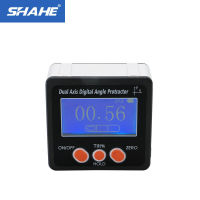 SHAHE ดิจิตอล Inclinometer ไม้โปรแทรกเตอร์มุม Finder แกนคู่อิเล็กทรอนิกส์ไม้โปรแทรกเตอร์มุม Gaube เอียงกล่องที่มีแม่เหล็กภายใน