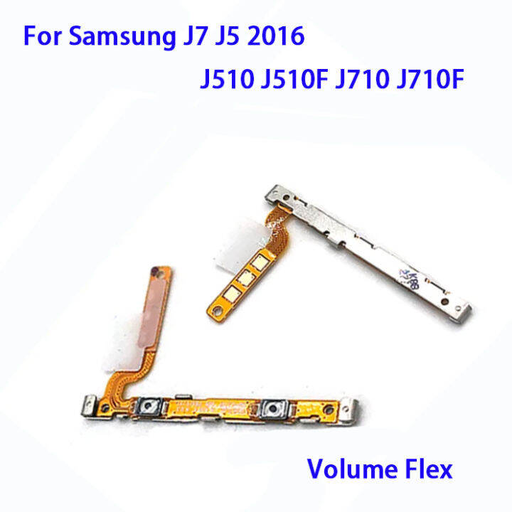 คุณภาพสูงต้นฉบับสำหรับ-samsung-galaxy-j7-j5-2016-j510-j510f-j710-j710f-สวิตช์ปุ่มปรับระดับเสียงอะไหล่สายเคเบิลเฟล็กซ์ปุ่มเปิดปิด