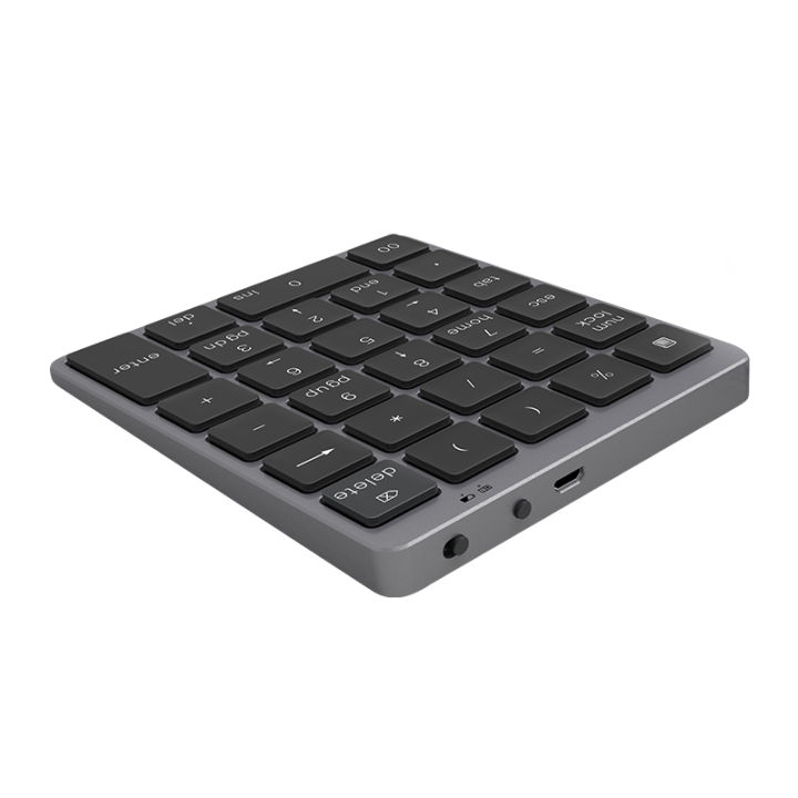 Wireless Numeric Keyboard bluetooth Number Keypad Teclado Mecanico Aluminium Alloy for Windows Laptop Android Tablet Desktop