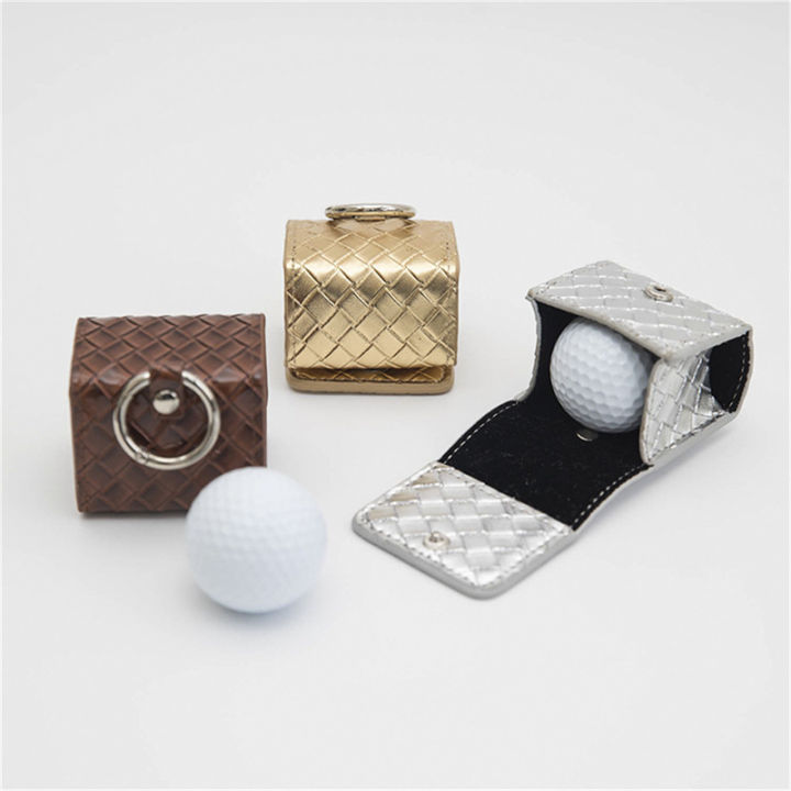 laogeliang-กระเป๋ากอล์ฟแบบพกพามินิกันน้ำ-pu-หนังสแควร์เอวแพ็ค-golf-ball-storage-case